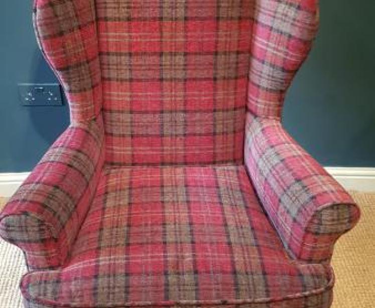 Edwardian Wing Back Arm Chair - Image 7