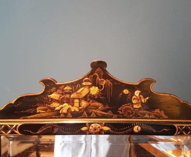 Edwardian Chinoiserie Cheval Mirror - Image 2