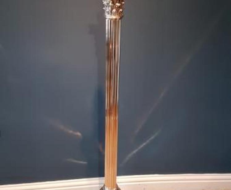 Superb Hinks Brass Lamp Standard - Image 1