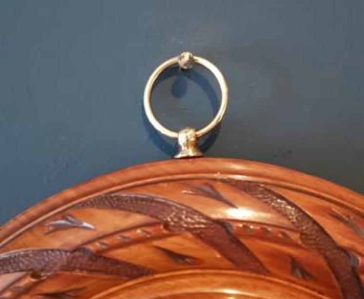 Quality Victorian Carved Walnut Barometer - Image 3