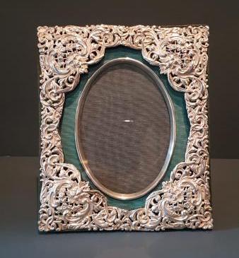 Decorative Victorian Silver Photo Frame