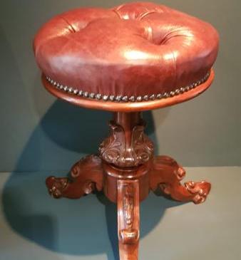 Mid Victorian Rosewood Rise and Fall Stool