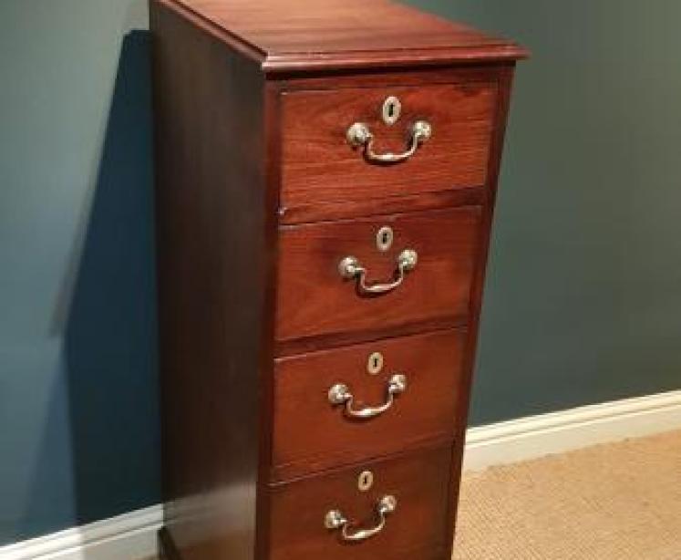 George III Mahogany Estate Chest - Image 6
