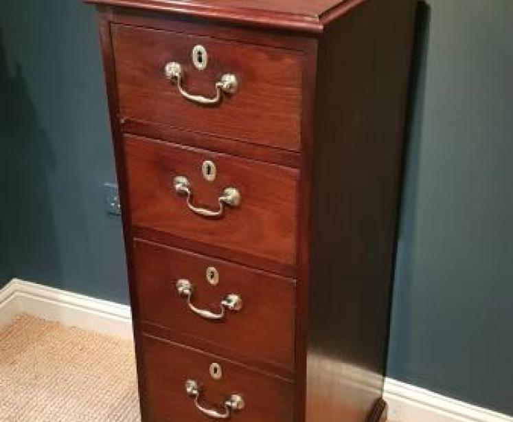 George III Mahogany Estate Chest - Image 7