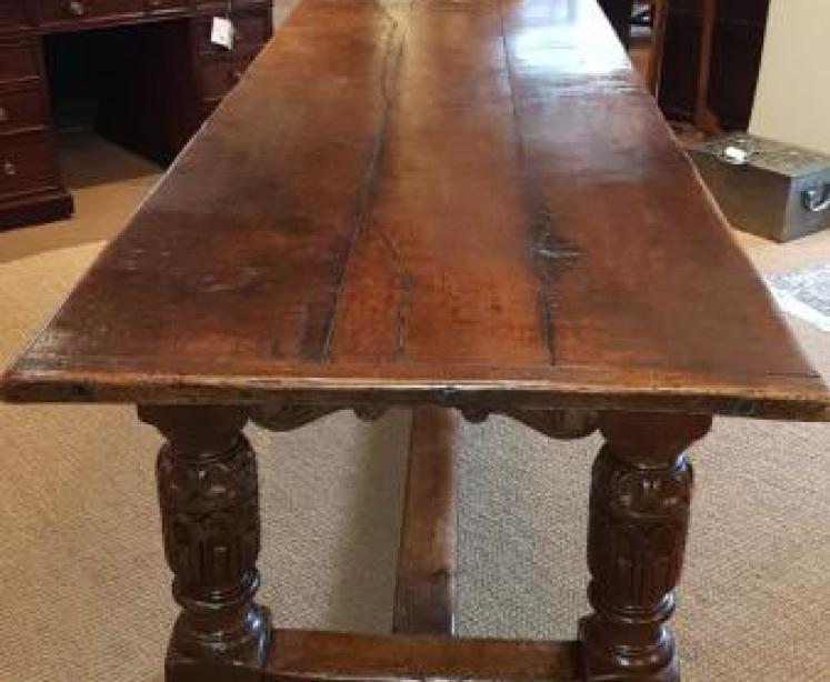 Superb Large George I Oak Refectory Table - Image 2