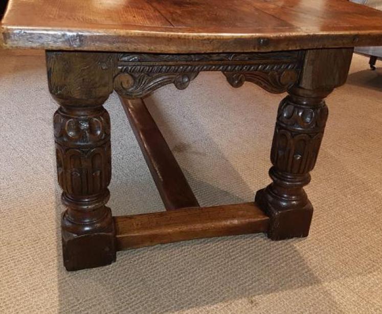 Superb Large George I Oak Refectory Table - Image 6
