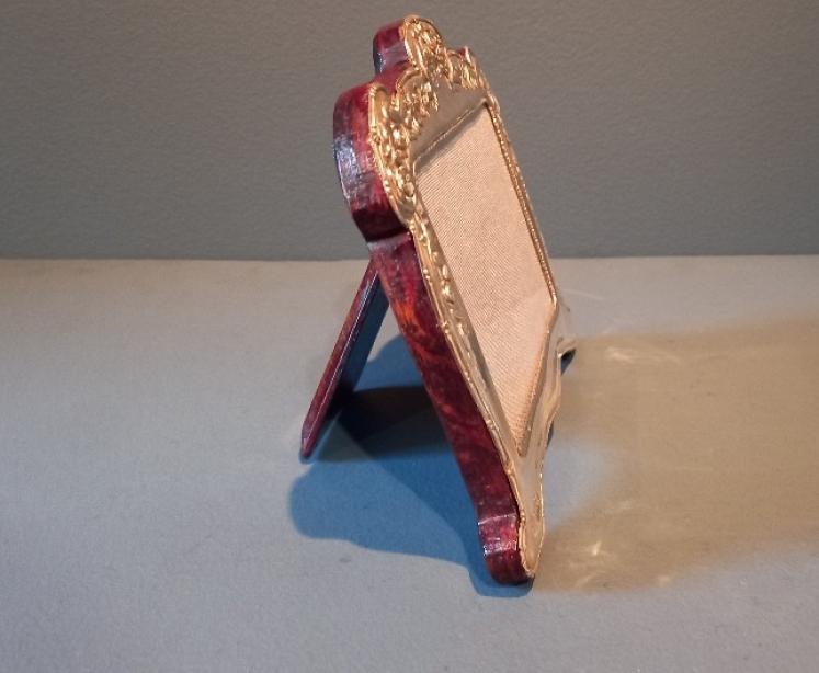 Antique Edwardian Period Silver Shaped Photo Frame - Image 5