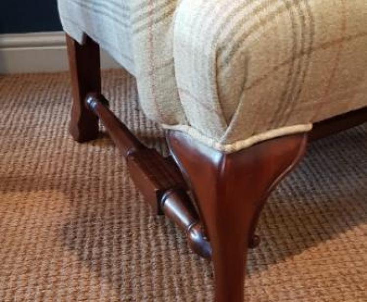 Victorian Wing Back Arm Chair - Image 6