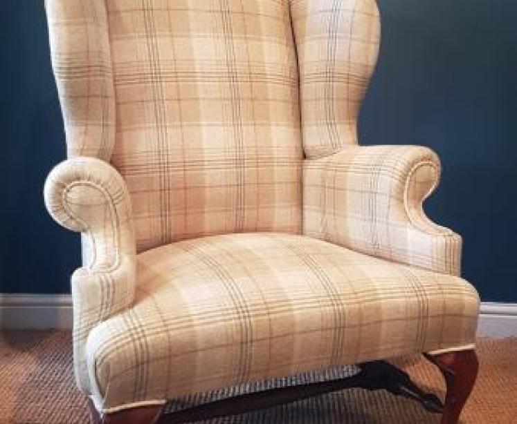 Victorian Wing Back Arm Chair - Image 7