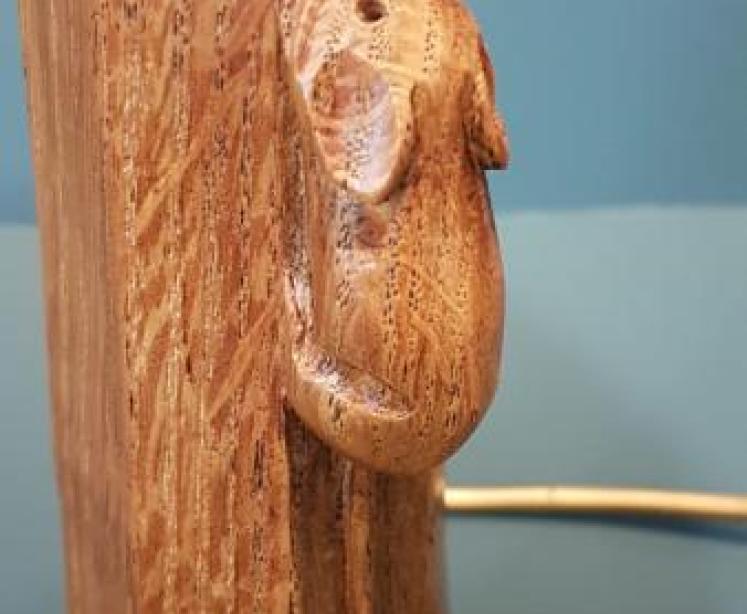 Superb 1950's Mouseman Table Lamp - Image 2