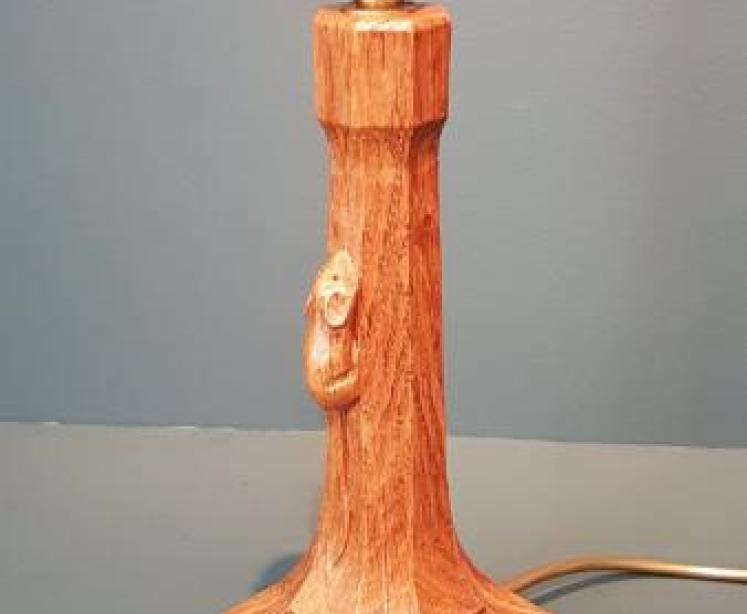 Superb 1950's Mouseman Table Lamp - Image 7