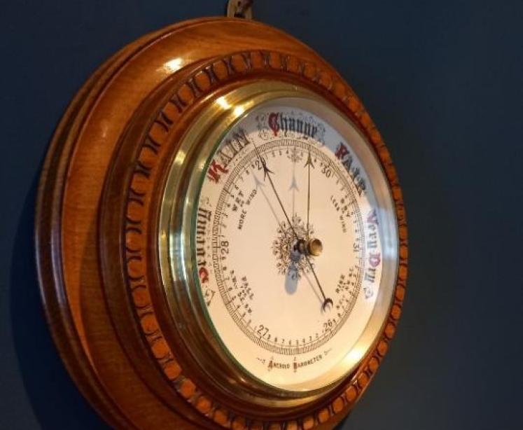 Large Mid Victorian Porcelain Dial Barometer - Image 7