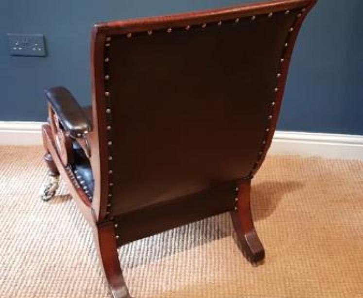 Stylish Regency Reclining Library Chair - Image 5