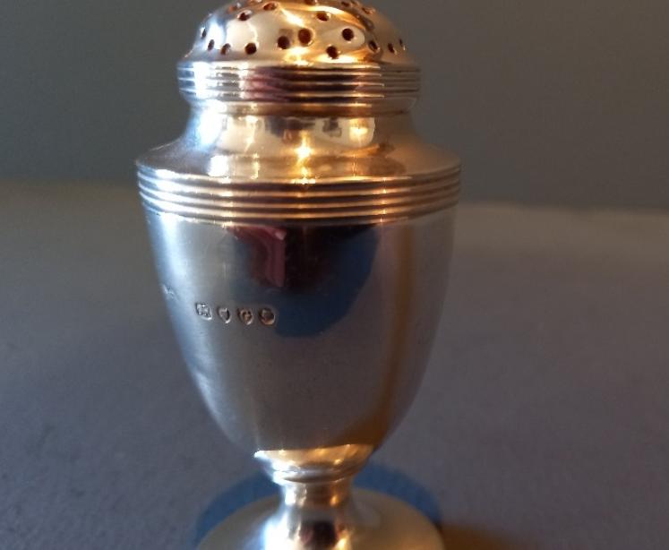 Victorian London Silver Pounce Pot - Image 5