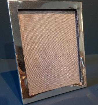 George V Period Silver Plain Surround Photo Frame
