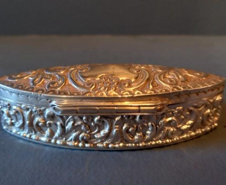 Edwardian Silver Lozenge Shaped Table Box - Image 7