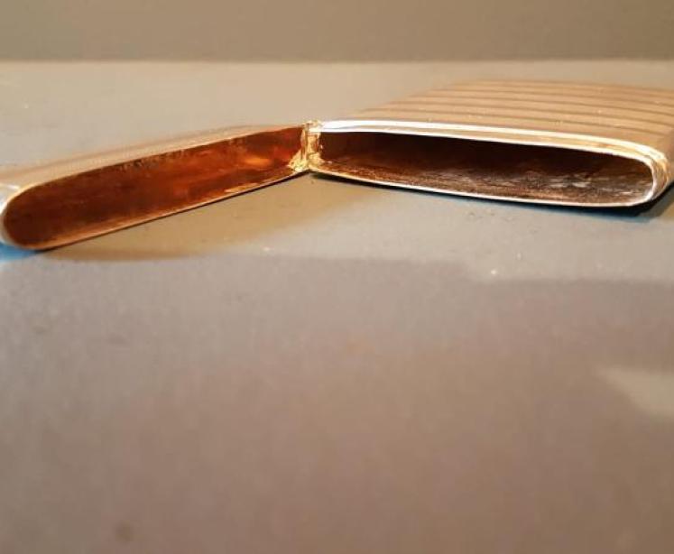 Edwardian Silver Engine Turned Card Case - Image 5