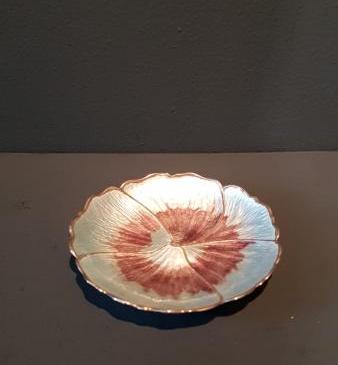 Silver and Enamel Anemone Pin Dish 