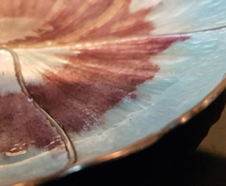 Silver and Enamel Anemone Pin Dish  - Image 6