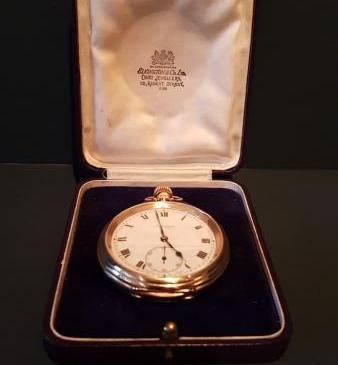 Fine Quality 9ct Gold Benson Pocket Watch 