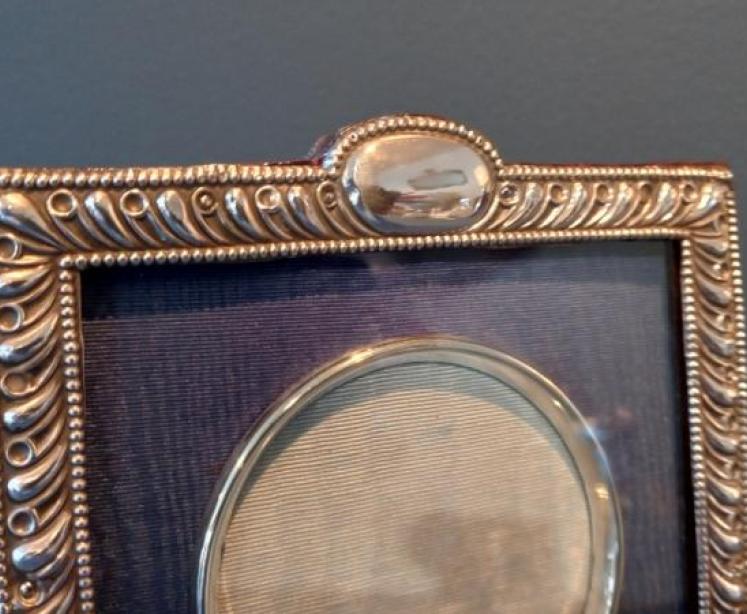 Victorian Silver Square Shaped Photo Frame - Image 2