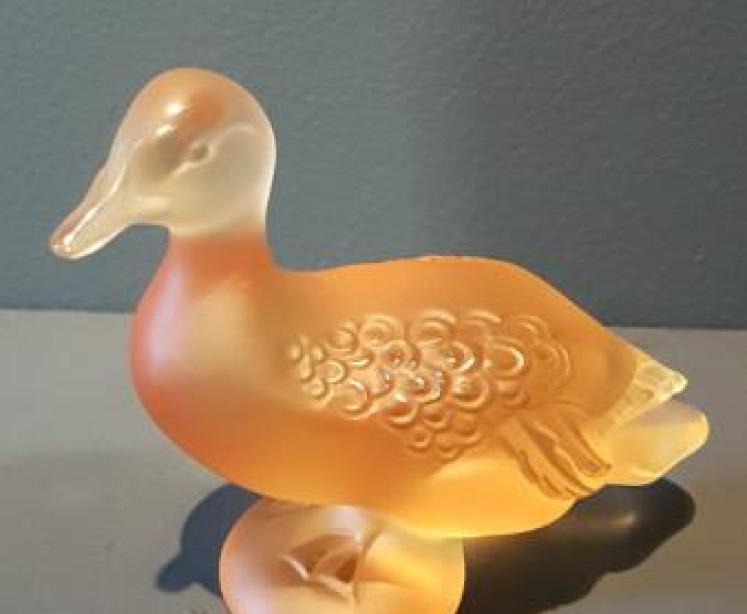 Lalique Amber Duck - Image 1