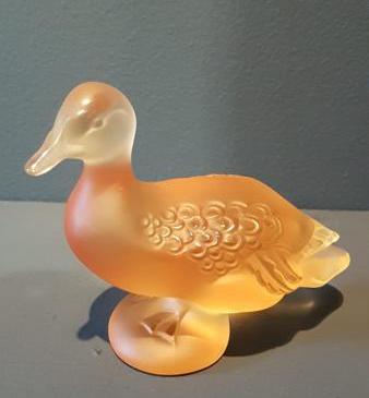 Lalique Amber Duck