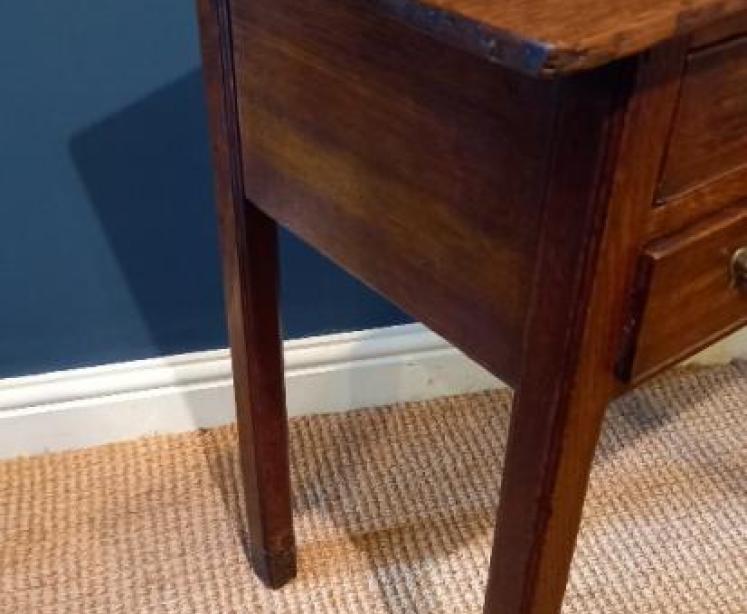 Small George III Period Oak Side Table - Image 6