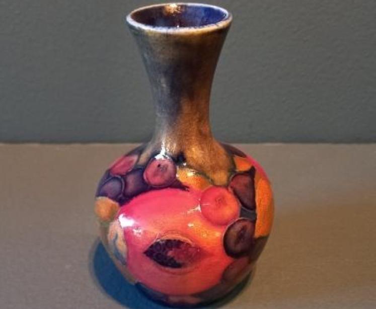 Antique Moorcroft Pomegranate Bud Vase - Image 1