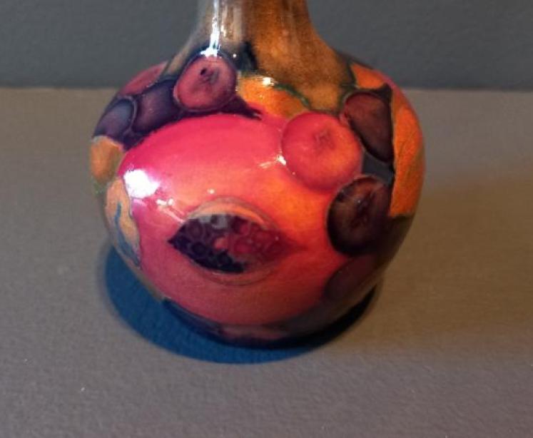 Antique Moorcroft Pomegranate Bud Vase - Image 2