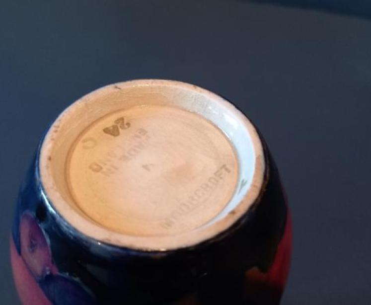 Antique Moorcroft Pomegranate Bud Vase - Image 6