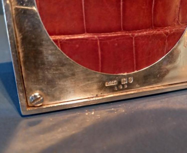 Antique London Silver Desktop Inkstand - Image 5