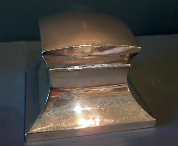 Antique London Silver Desktop Inkstand - Image 7