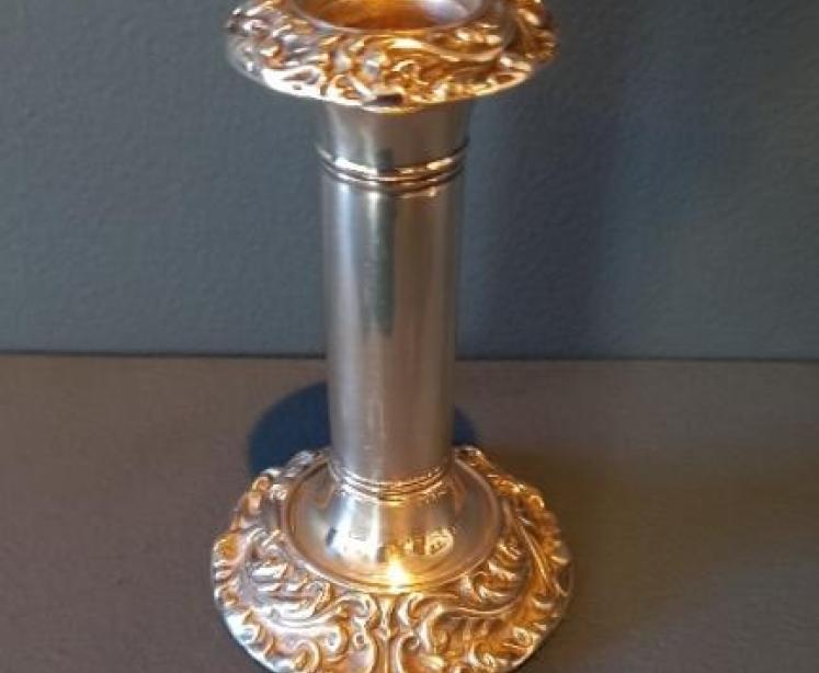Pair of Edwardian Period Silver Candlesticks - Image 2