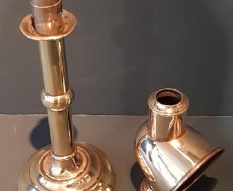 Victorian Brass Student Lamp - Image 3