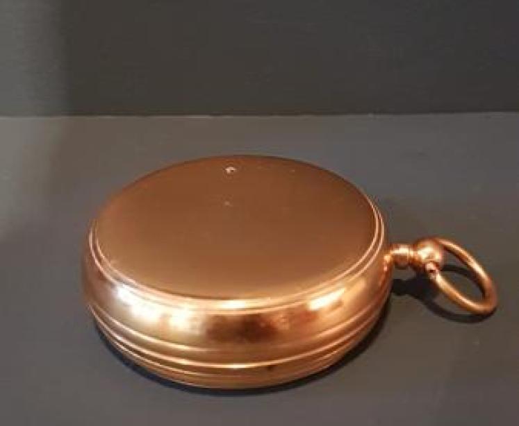 Large Victorian period Short & Mason Campaign Barometer in Case - Image 3