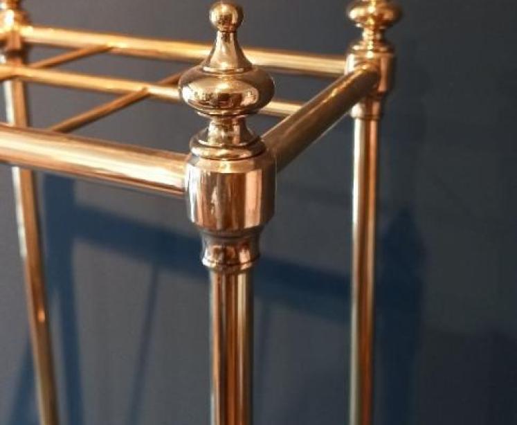 Antique Cast Brass Six Section Stick Stand - Image 3