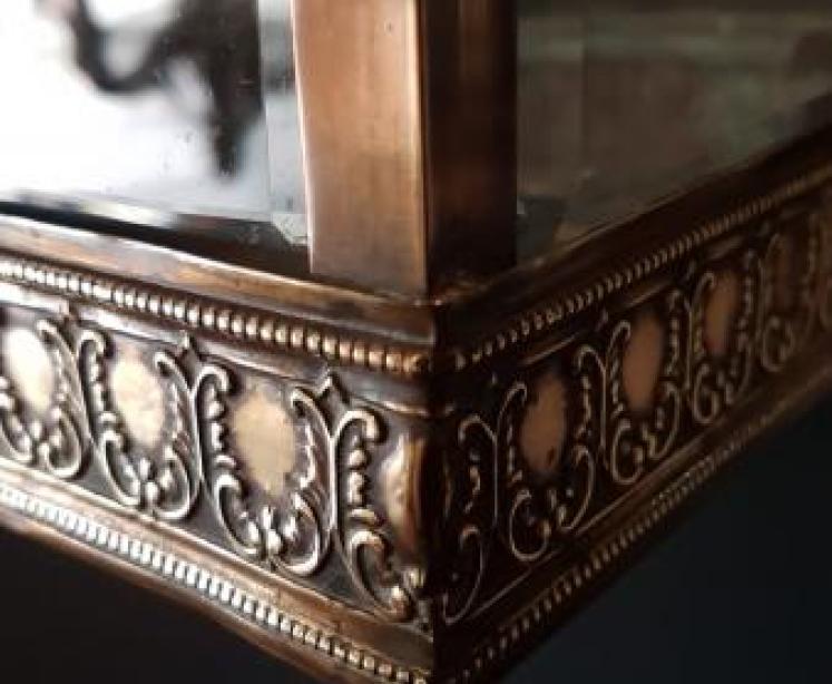 Edwardian Brass Framed Lantern - Image 3