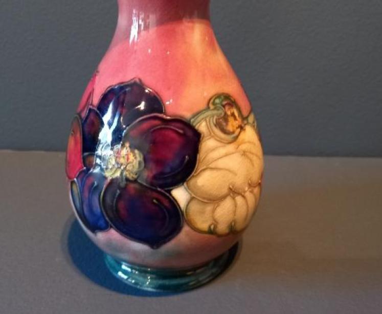 Moorcroft Flambe Glazed Hibiscus Vase - Image 6