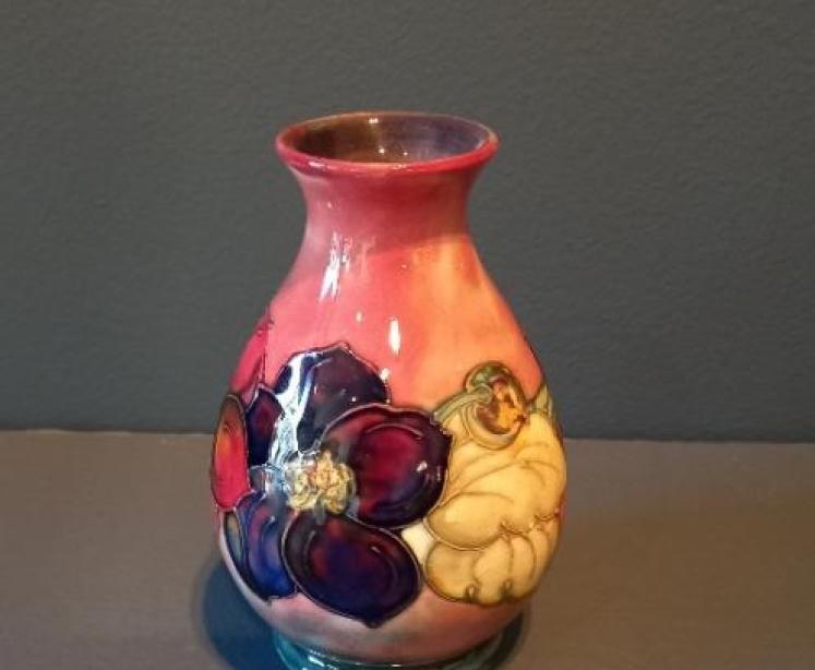 Moorcroft Flambe Glazed Hibiscus Vase - Image 7