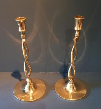 Superb Pair of Early 18th Century Open Twist Candlesticks