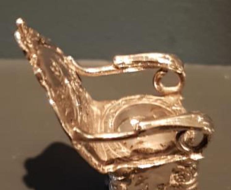 Russian Silver Miniature Arm Chair - Image 5