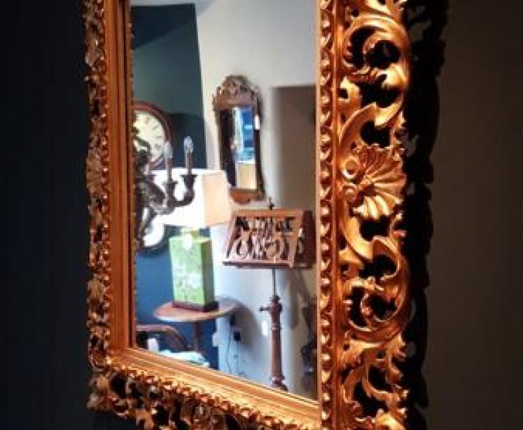 Victorian Timber Gilt Mirror - Image 4