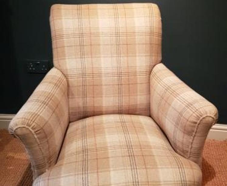 Victorian Upholstered Easy Chair - Image 1