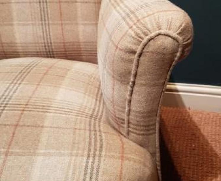 Victorian Upholstered Easy Chair - Image 6