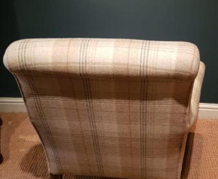 Victorian Upholstered Easy Chair - Image 7