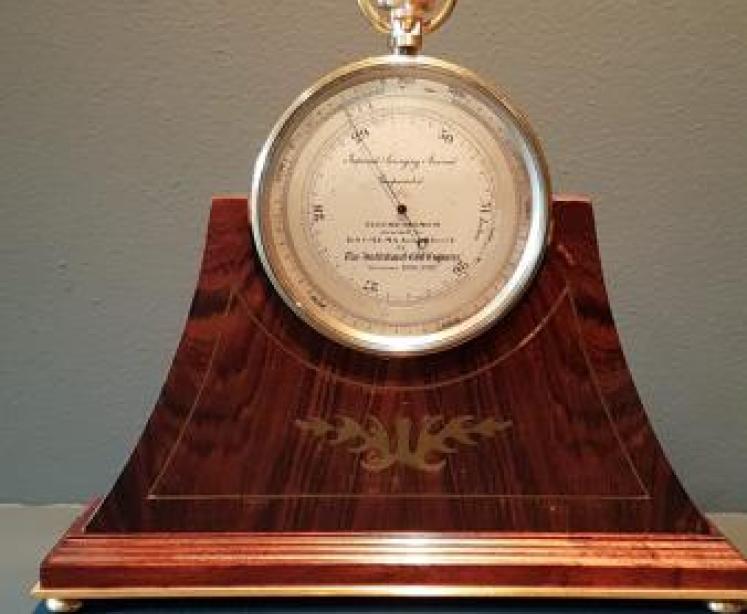 Fine Quality Campaign Barometer and Stand - Image 6