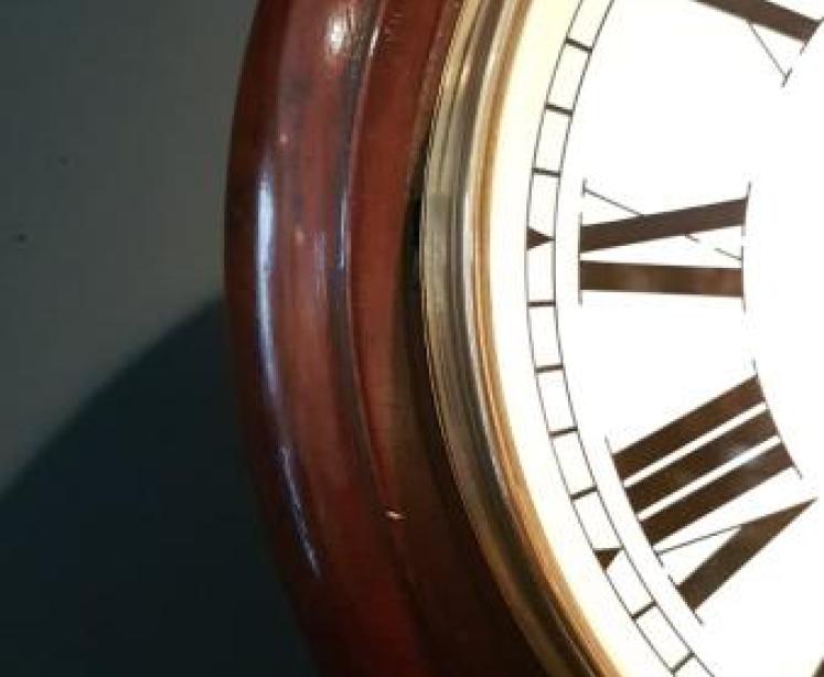 Original G.P.O 10" Fusee Dial Wall Clock - Image 3