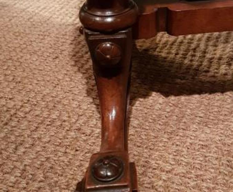 Victorian Burr Walnut Card Table - Image 6