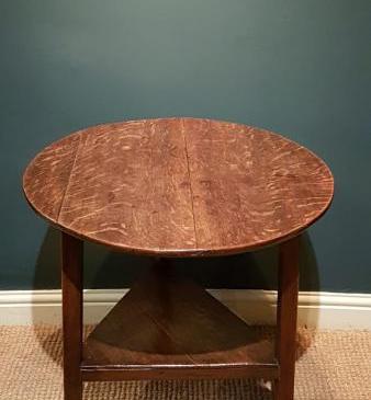 George III Oak & Fruitwood Cricket Table